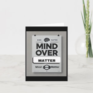 Tarjeta Pegatina De La Mente Sobre Mantras Motivadores