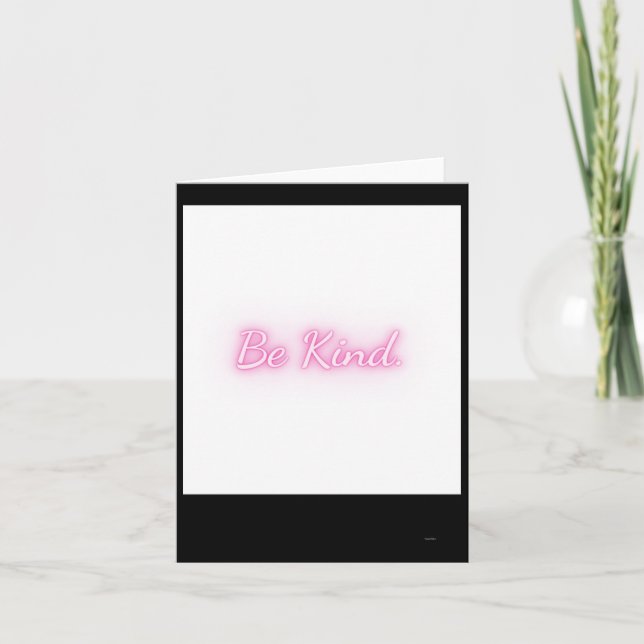 Tarjeta Pegatina de la serie Be Kind (Anverso)