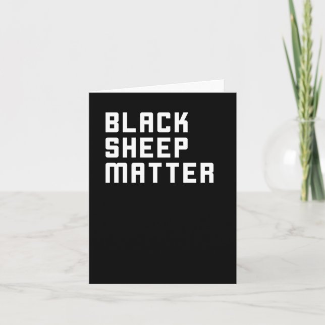 Tarjeta Pegatina de ovejas negras (Anverso)
