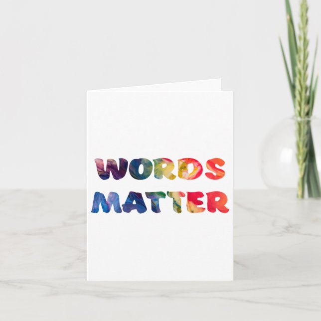 Tarjeta Pegatina de palabras motivacionales (Anverso)