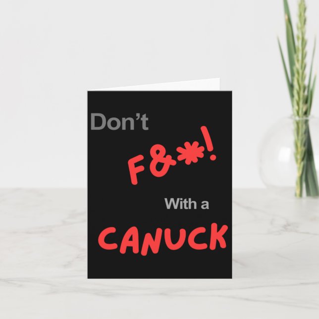 Tarjeta Pegatina de patriotismo de Canadá (Anverso)