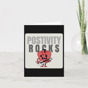 Tarjeta Pegatina de Rocas de Positividad