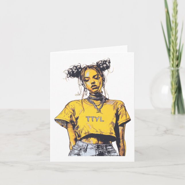 Tarjeta Pegatina de Ttyl Vibes (Anverso)