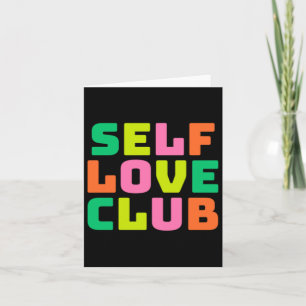 Tarjeta Pegatina del club de amor propio