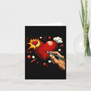 Tarjeta Pegatina del corazón de Pionate