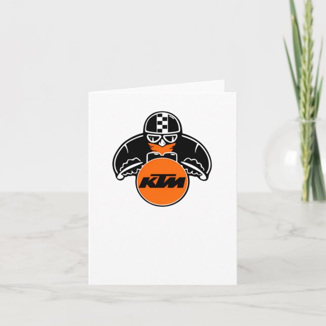 Tarjeta Pegatina del logotipo de Ktm4 (Anverso)