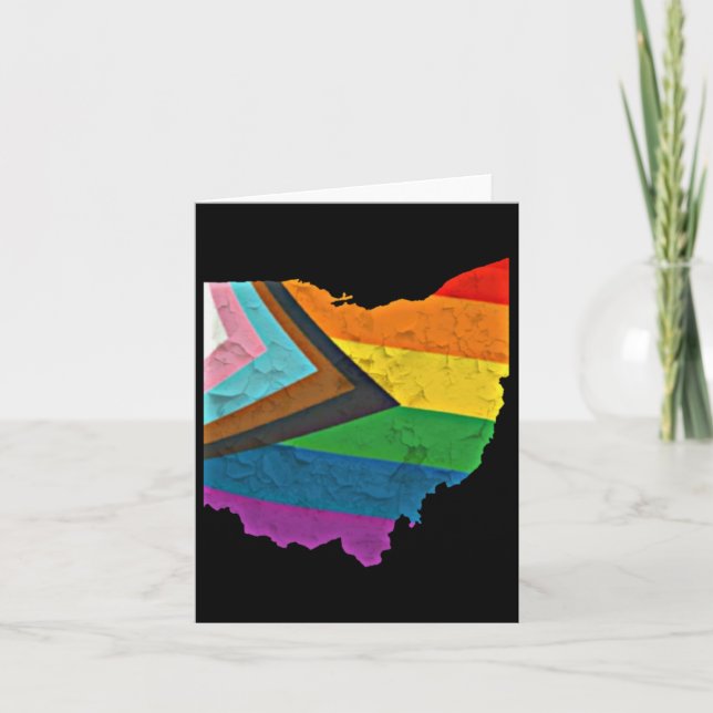 Tarjeta Pegatina del Orgullo de Ohio (Anverso)