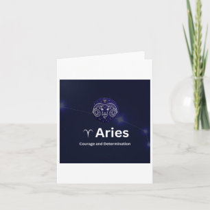 Tarjeta Pegatina del signo zodiacal Aries