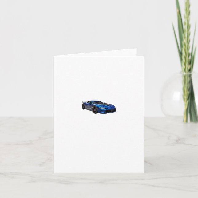 Tarjeta Pegatina Demon de velocidad azul (Anverso)