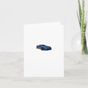 Tarjeta Pegatina Demon de velocidad azul