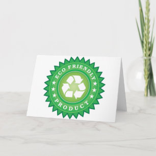 Tarjeta Pegatina Eco Friendly