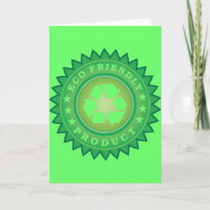 Tarjeta Pegatina Eco Friendly