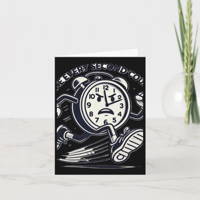 Tarjeta Pegatina Hacer recuento cada segundo (Anverso)