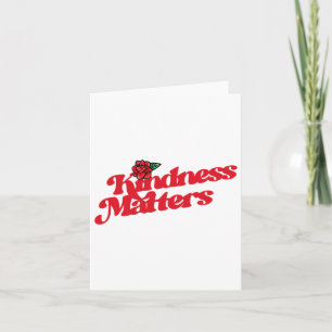 Tarjeta Pegatina Rosa De Kindness