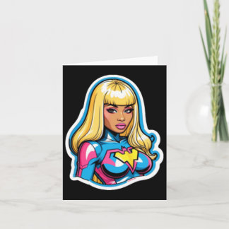 Tarjeta Pegatina superhéroe de Nicki Minaj