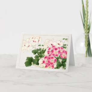 Tarjeta Pelargonium de Tanigami Konan