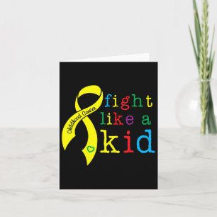 Tarjeta Pelea como niños niños con cáncer de conciencia Re