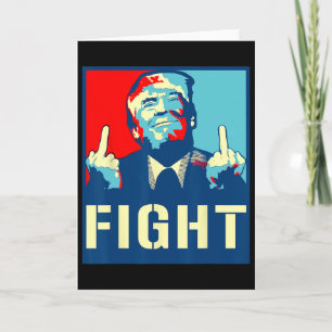 Tarjeta Pelea de Donald Trump partidario republicano Trump