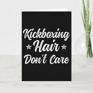 Tarjeta Pelea de Kickboxing Vintage Pelo No Importa Divert