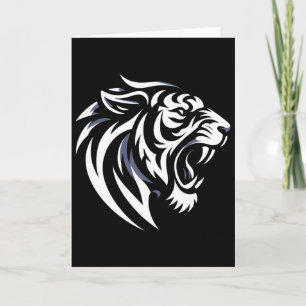 Tarjeta Pelea de Muay Thai Mma Tatuaje Rugido de Tigre Kic