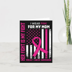 Tarjeta Pelea Es Mi Lucha Que Llevo Cáncer De Mama Rosa