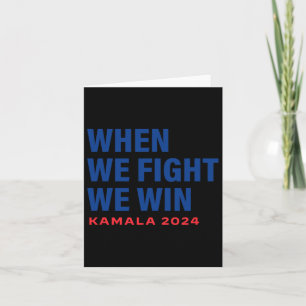 Tarjeta Peleamos Ganamos Kamala Harris Por El Presidente 2