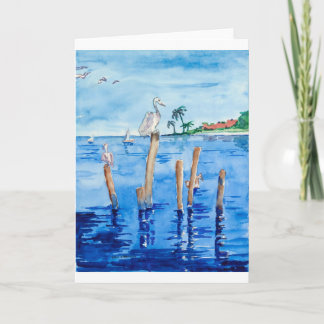Tarjeta Pelícanos tropicales