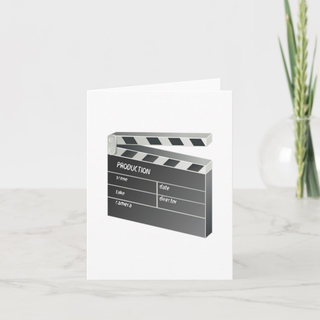 Tarjeta Película Clapperboard (Anverso)