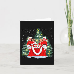 Tarjeta Película de Navidad Blanca de Hermanas 1954 Navida