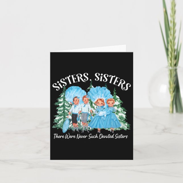 Tarjeta Película de Navidades blancos de las hermanas Paja (Anverso)