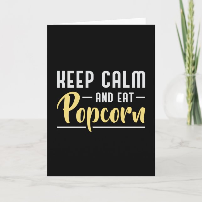 Tarjeta Película de Popcorn Day Cine Snack Mantener la cal (Anverso)