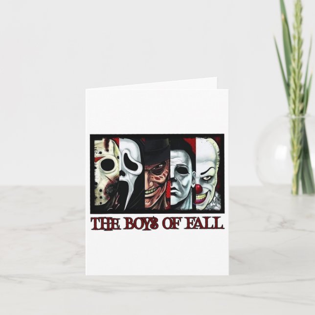 Tarjeta Películas De Horror De Caída Halloween (Anverso)