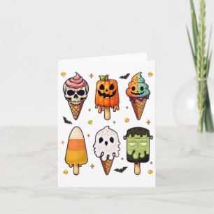 Tarjeta Películas de horror verano Popsicle Halloween Hela