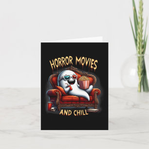 Tarjeta Películas De Horror Y Chill Spooky Halloween Ghost