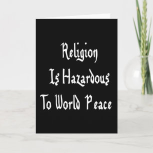 Tarjeta Peligro de la religión