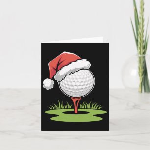 Tarjeta Pelota de Golf de Santa para Navidad Pelota de Gol