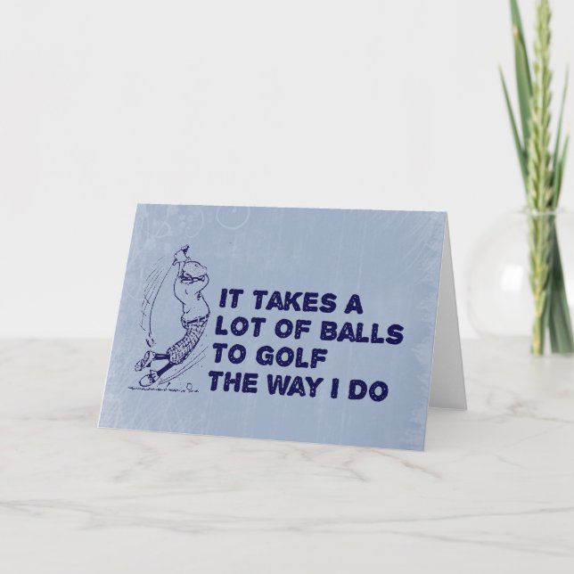 Tarjeta Pelotas de golf (Anverso)
