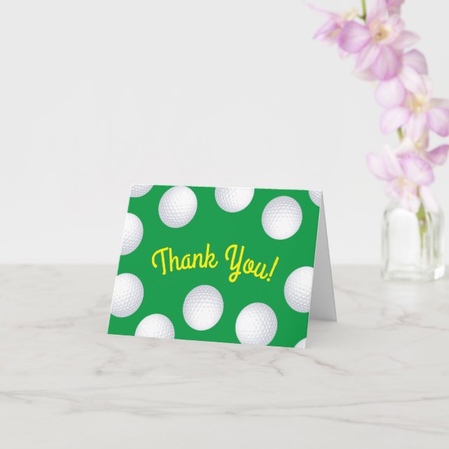 Tarjeta Pelotas de Golf Mini Cumpleaños Niños Deportes (Orquídea)