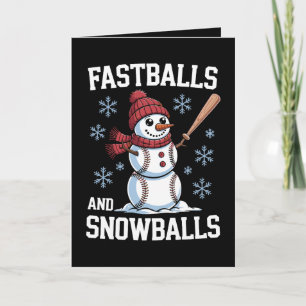 Tarjeta Pelotas Rápidas Y Bolas De Nieve Muñeco De Nieve B