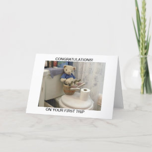 Tarjeta Peluche en el Potty