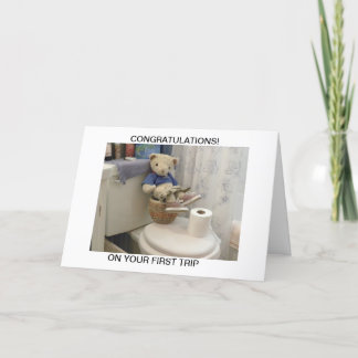 Tarjeta Peluche en el Potty