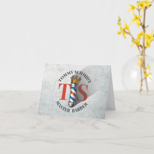 Tarjeta Peluquería de peluquería Salón de pelo del Rey Cor