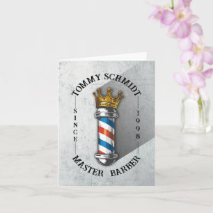 Tarjeta Peluquería de peluquería Salón de pelo del Rey Cor