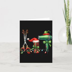 Tarjeta Peluquero de Navidad Estilista de cabello Licencia