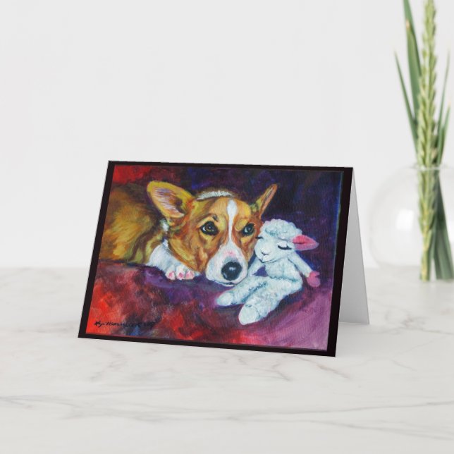 Tarjeta Pembroke Welsh Corgi (Anverso)