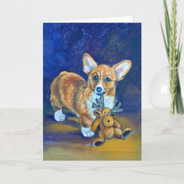 Tarjeta Pembroke Welsh Corgi (Anverso)