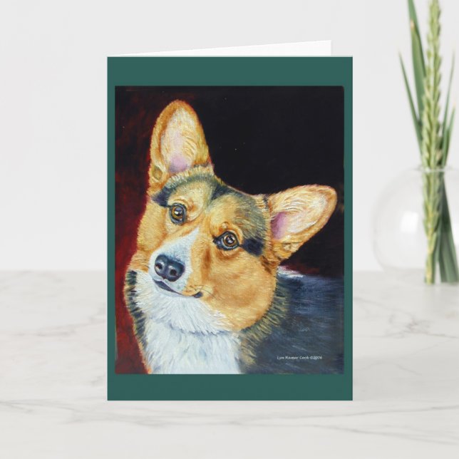 Tarjeta Pembroke Welsh Corgi (Anverso)