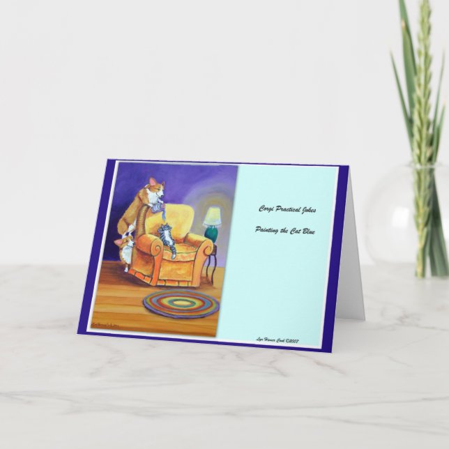 Tarjeta Pembroke Welsh Corgi (Anverso)