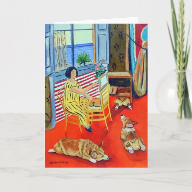 Tarjeta Pembroke Welsh Corgi (Anverso)