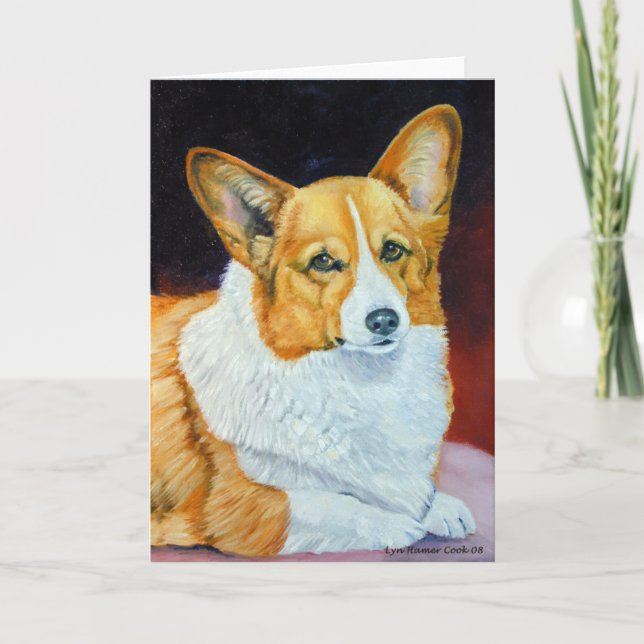Tarjeta Pembroke Welsh Corgi (Anverso)